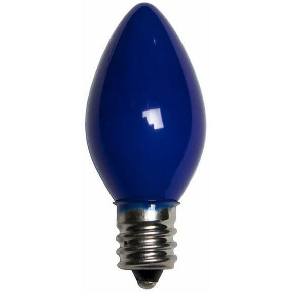 BEST- 25 C7 Blue Ceramic Replacement Bulbs Christmas Party Holiday Wedding