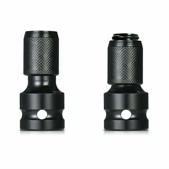 BEST- 2Pcs Quick Release 1/2" Square To 1/4" Hex Ratchet Socket Impact Wrench Socket