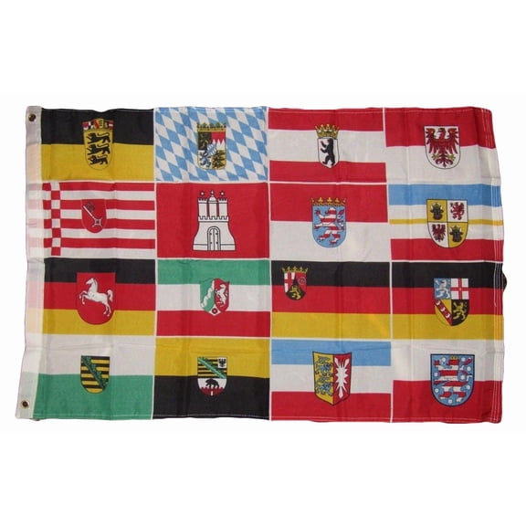 BEST- 2X3 German 16 States Germany Rough Tex Knitted Flag 2'X3' Banner Grommets
