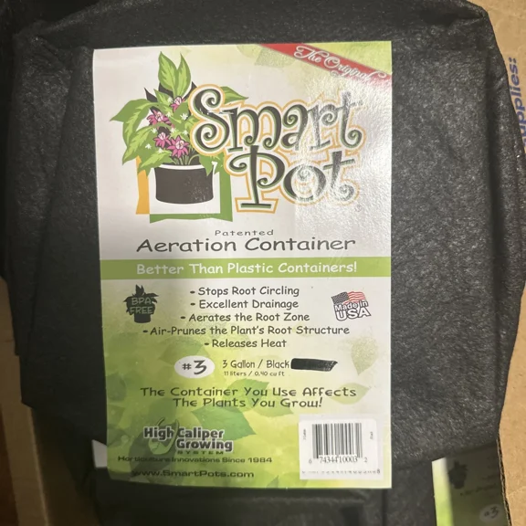 BEST- 3 Pack - Smart Pot 3 Gallon -Grow Pots Breathable Black Fabric/Soft Sided Garden