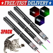BEST- 3 Packs 900Mile Laser Pointer Pen Green Blue Red Light Visible Beam Lazer