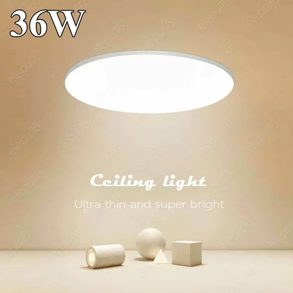 BEST- 36W Led Ceiling Down Light Ultra Thin Flush Mount Kitchen Home Fixture Lamp Warm