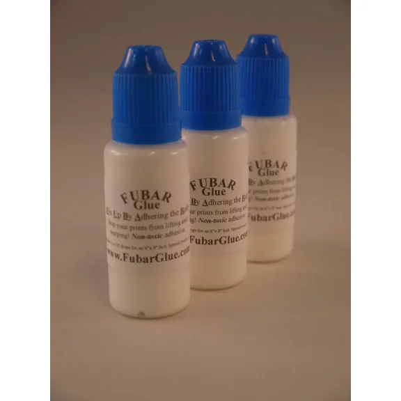 BEST- 3D Printing Glue | Fubar Glue | Stops Warping | 15Ml Bottle Plus Free Nylon 12!!
