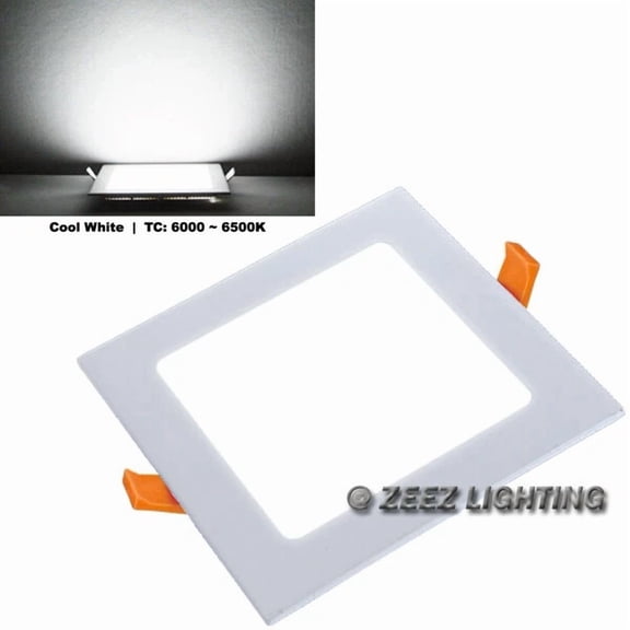 BEST- 3W 2.75-Inch Square Cool White Led Recessed Ceiling Panel Light Slim Can Fixture