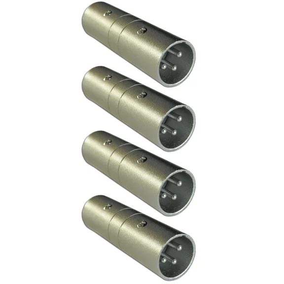 BEST- 4 New Xlr M To M Male Mic Microphone Female Cable Gender Changer Adapter Coupler