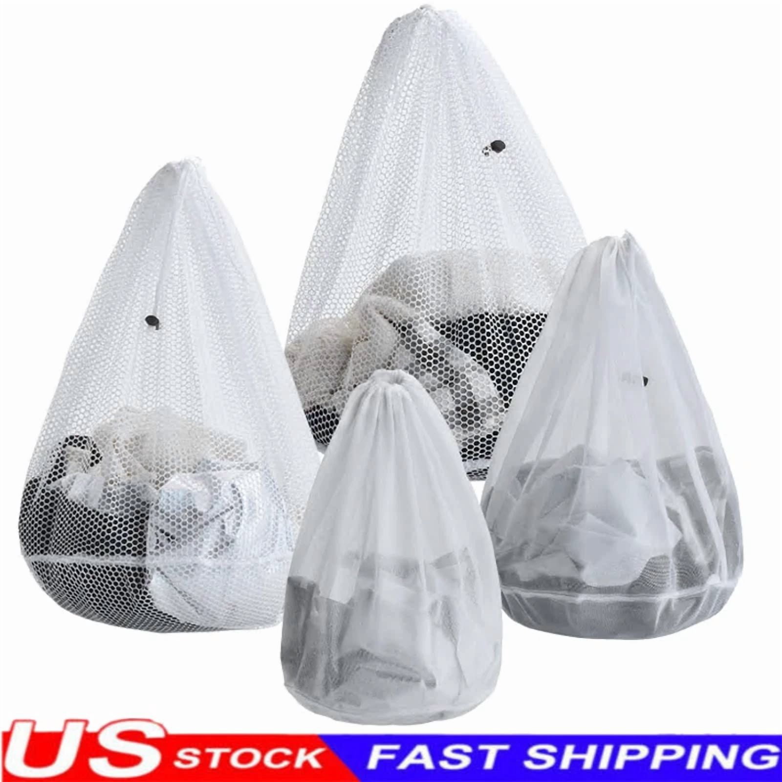 BEST- 4Pcs Mesh Laundry Bags Washing Machine Mesh Wash Bags For ...
