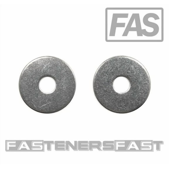 BEST- (50) 1/4 Id X 1 Od Stainless Steel Fender Washer Large Od Flat Washers Ss