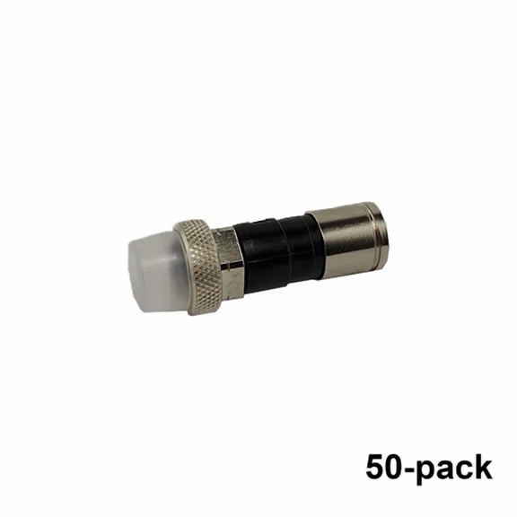 BEST- 50 Pack Ppc Ex6Xlwsplus Weatherproof Rg6 Compression Connector - Extended Body