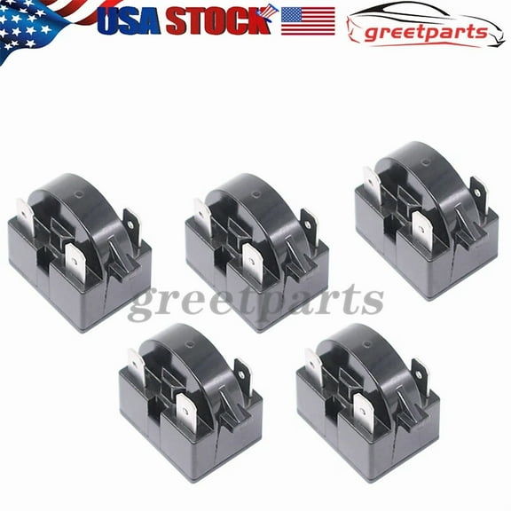 BEST- 5Pcs Refrigerator Freezer Compressor Ptc Start Relay Qp2-4R7 / Qp2-4.7 3-Pin Usa