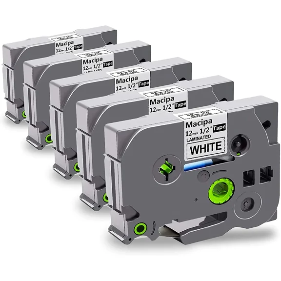 BEST- 5Pk Tze-231 Compatible For Brother P-Touch Tz-231 Label Maker Tape 12Mm Pt-D210