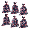 thumbnail image 1 of BEST- 6 Pk Jumbo Christmas Candy Cane Gift Bags, Large Plastic Gift Sack, Blue, 3X4 Ft, 1 of 5