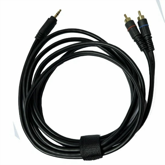 BEST- 6Ft 3.5Mm Aux To 2 Rca Cable Adapter Audio Cable For Stereo Pa Speaker To Phone