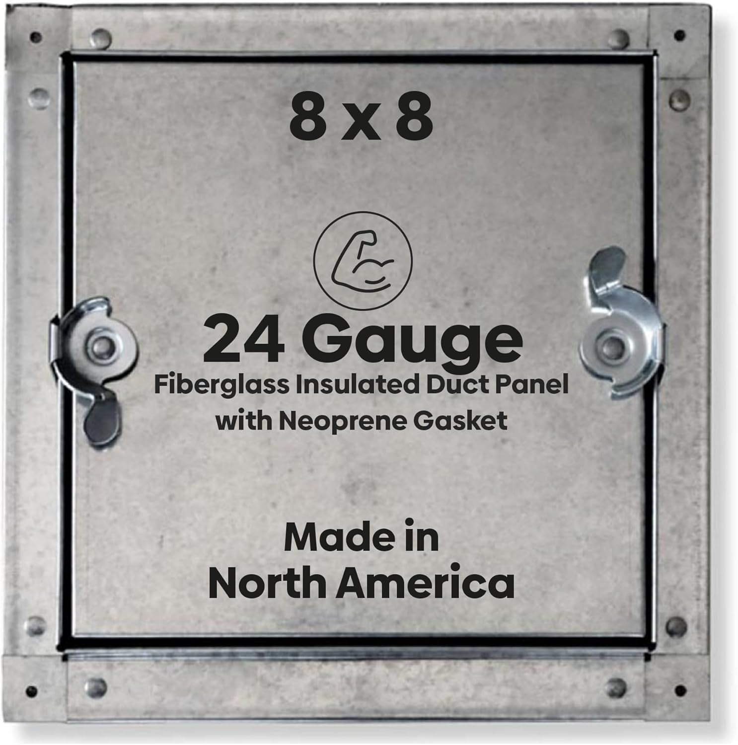 BEST 8" x 8" Self Stick Duct Access Door for Sheet Metal Duct, 1