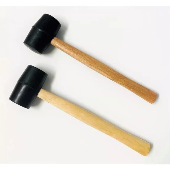 BEST- 8Oz Rubber Mallet With Wood Handle 11" Inches Length