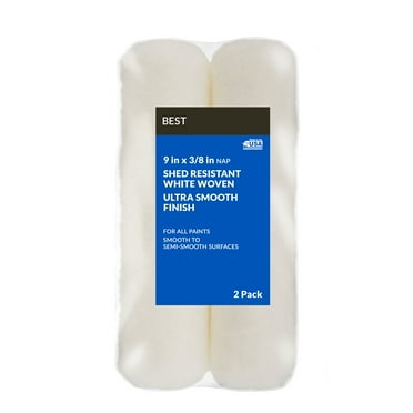 BEST 9 x 3/8 in nap Woven Roller Cover 2 Pack