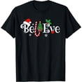 thumbnail image 1 of BEST BELIEVE CHRISTMAS PAJAMA SHIRT EVER Xmas Family Funny T-Shirt, 1 of 3