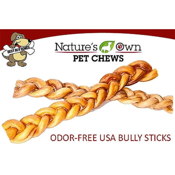 BEST BUY BONES Braided Bully - 12 inch - 12 ct