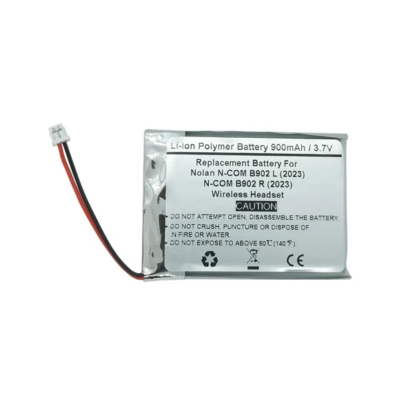 BEST- Battery For Nolan N-Com B902 L (2023), N-Com B902 R (2023) Headset, Batteria 07