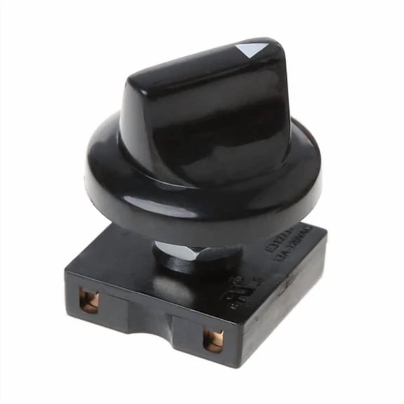 BEST- Black Fan Rotary Switch 4 Position 3 Speed Selector Switch Governor With Butt...