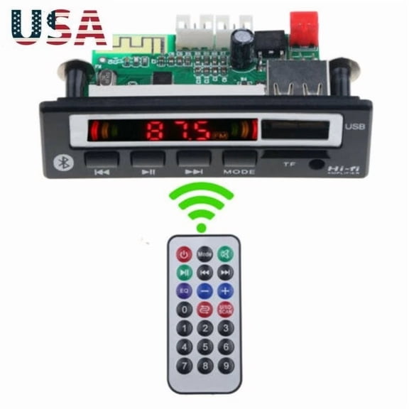 BEST- Bluetooth Function Mp3 Wma Wav Decoder Board Car Audio Fm Radio Stereo Module G