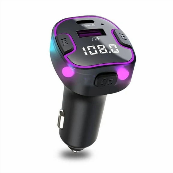 BEST- Car Bluetooth Fm Radio Transmitter Mp3 Wireless Adapter Hands-Free 2Port Charger