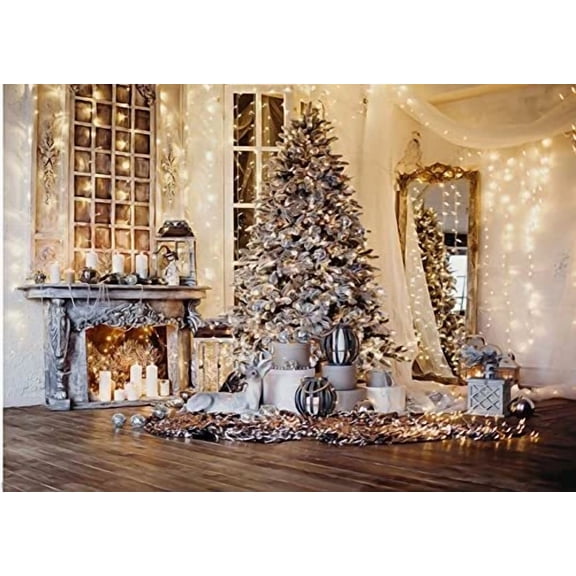 BEST- Christmas Backdrops Christmas Tree Photography Backdrops Christmas 7X5Ft