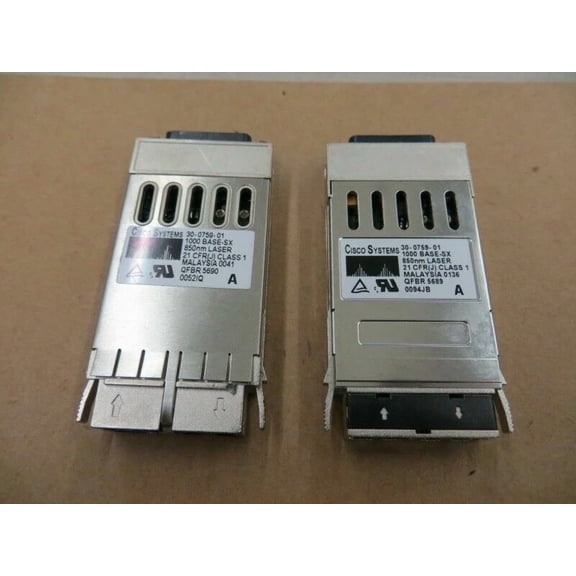 BEST- Cisco 30-0759-01 1000 Base Sx Short Wave Gbic Gigabit Fiber Module New 4Pc T926