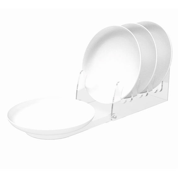 BEST- Clear Easel Plexiglass Plate Display Acrylic Dinnerware Rack Plate Stand Easel