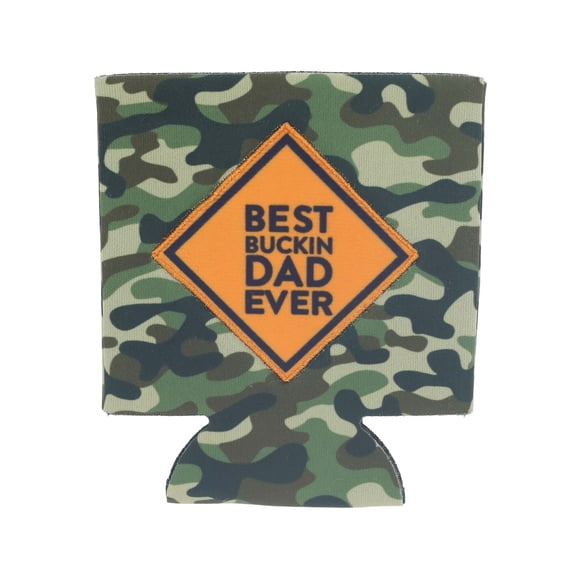 Best Buckin' Dad Ever Can Cooler, Camouflage, Father's Day by Way To Celebrate