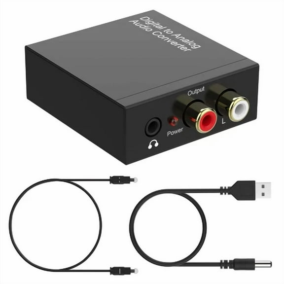BEST- Digital To Analog Converter Dac, Spdif Coaxial Optical Convert To L/R Rca