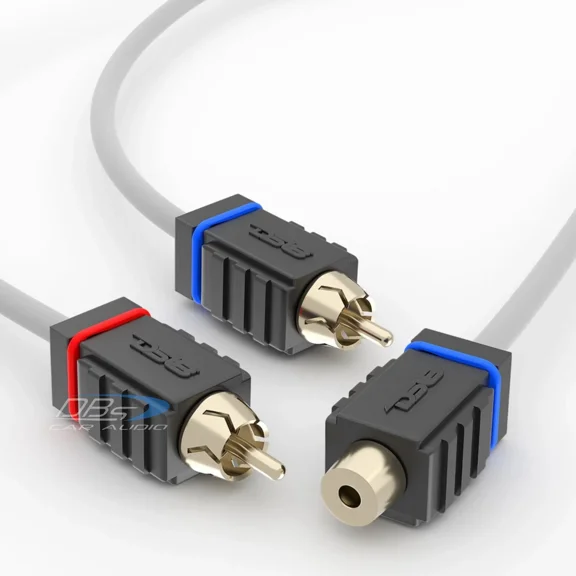 BEST- Ds18 Mofcr-1F2M Marine Grade 1 Female To 2 Male Rca Splitter Cable 100% Ofc Wire