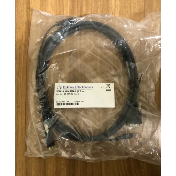 BEST- Extron 26-490-02 Vga-A M-M Md 6' Male To Male Vga And Audio Cable