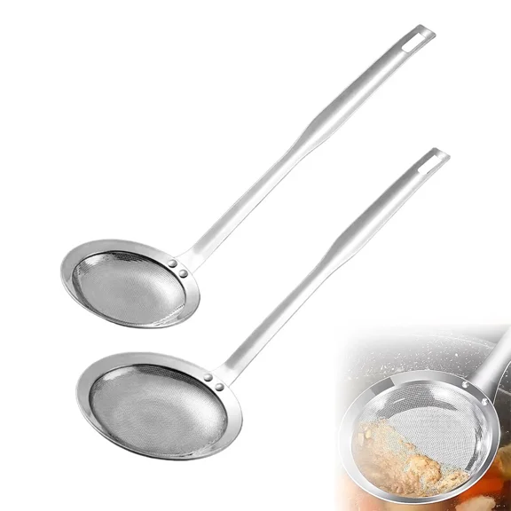 BEST- Fine Mesh Strainer Set - Pack Of 2 Rust Proof Stainless Steel Mesh