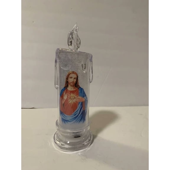 BEST- Flameless 7 Candle Devotional Religious Jesus Christ New With Box