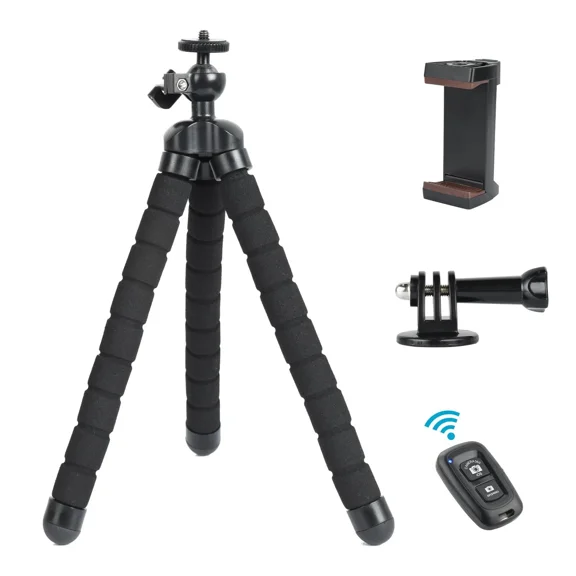 BEST- Flexible Phone Tripod With Phone Holdermini Tripod 360??Rotatablecamera Tripod C