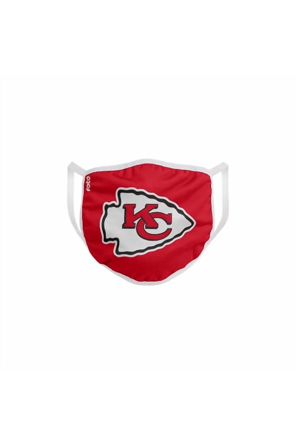 BEST- Foco Household Multi-Purpose Kansas City Chiefs Face Mask Multicolored