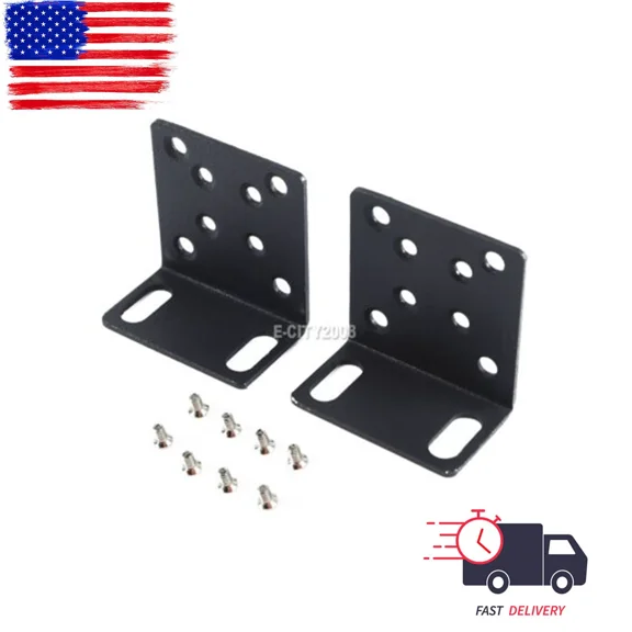 BEST- For Netgear Gs724T & Gsm7248 & Gs748T Rackmount Brackets With 8 Screws (1 Pair)