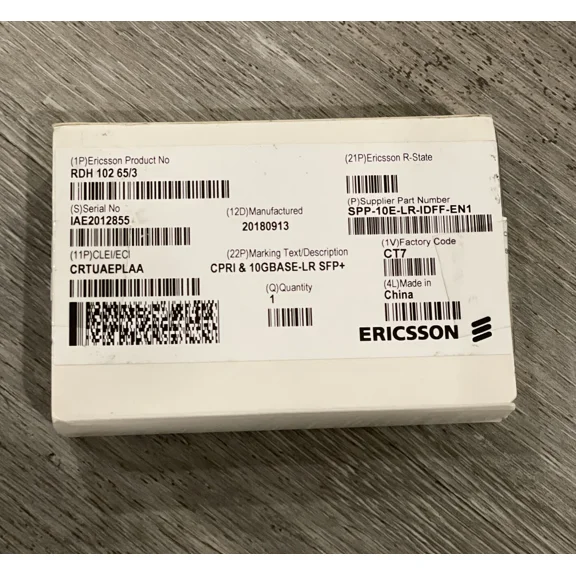 BEST- Genuine Ericsson Cpri & 10Gbase-Lr Sfp+. #M33