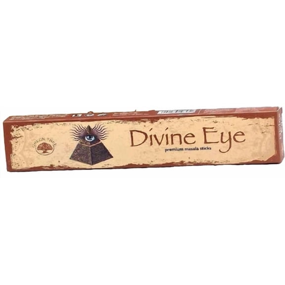 BEST- Green Tree Divine Eye Incense Sticks 15 Grams, 12 Sticks, Masala Sustainable