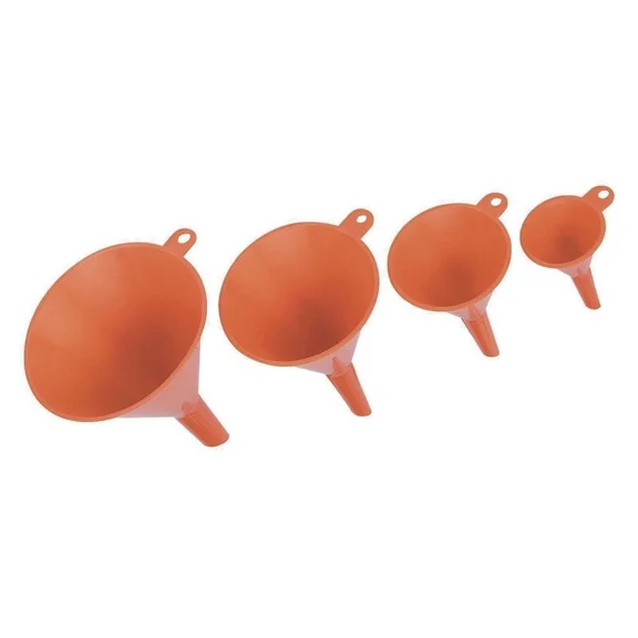 BEST- Hft 4 Piece Plastic Funnel Set For Garage Or Garden