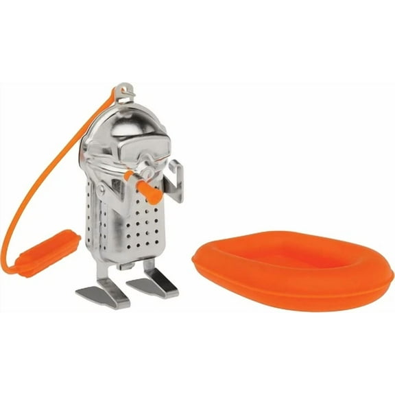 BEST- Hic Tea Infuser With Drip Tray, Scuba Diver And Raft, 18/8 Stainless Steel/Silic