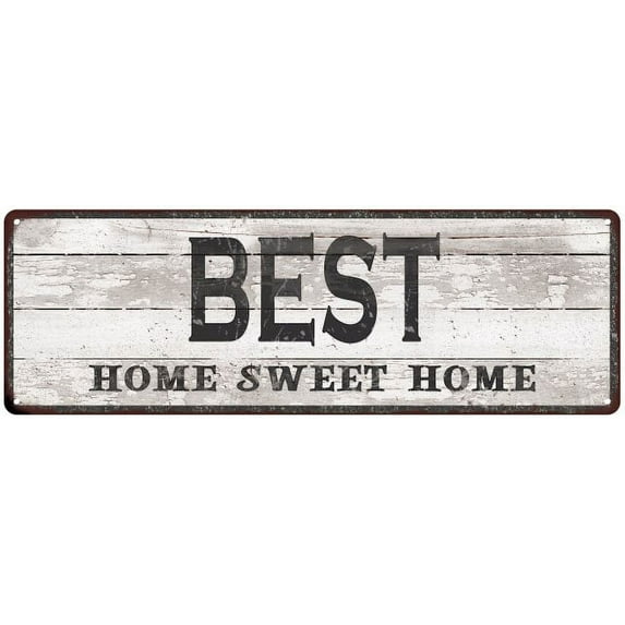 BEST Home Sweet Home Country Look 6x18 Metal Sign 106180045132