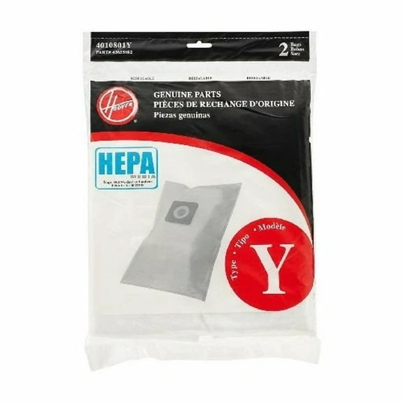 BEST- Hoover Type Y Hepa Filter Bag, Set Of 2