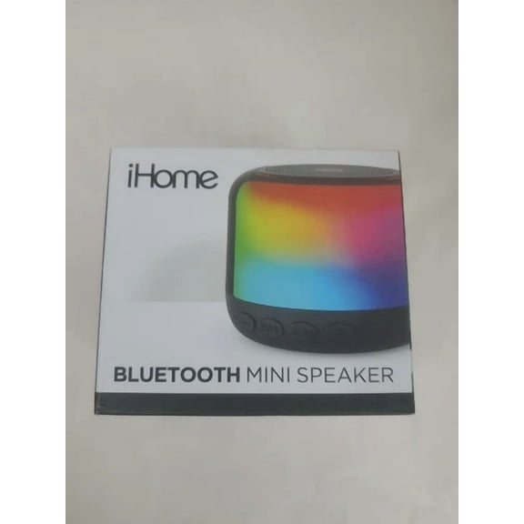 BEST- Ihome Mini Bluetooth Speaker Color Changing Rechargable Up To 18 Hours