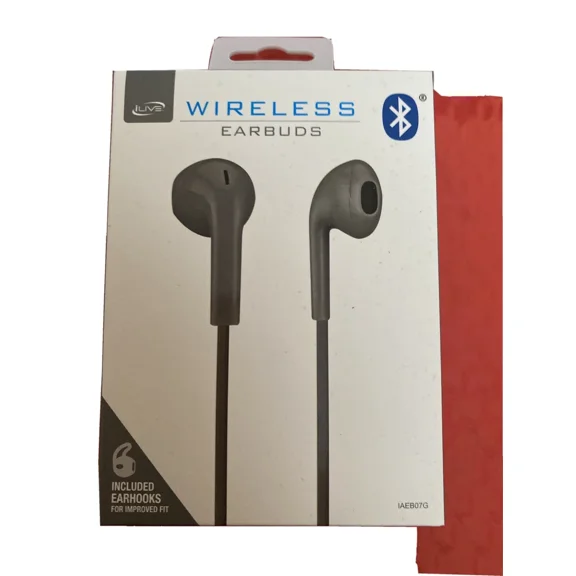 BEST- Ilive Bluetooth Wireless In-Ear Headphones Gray