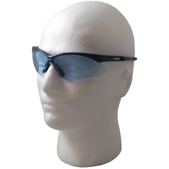 BEST- Jackson Nemesis Safety Glasses Black Frame With Light Blue Lens