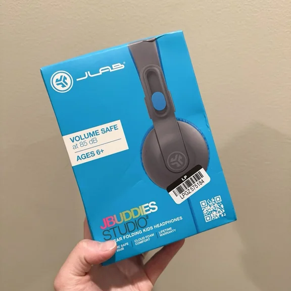 BEST- Jbuddies Studio 2 Wired Kids Headphones - Gray/Blue - New