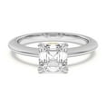 thumbnail image 1 of BEST Jewel 1.5 Ct Asscher Cut Moissanite Engagement Ring - 14K White Gold Plated Wedding Ring for Women's - Two Tone Solitaire Style Ring - Gorgeous Women's Jewelry Gift - As Per Image, 1 of 4