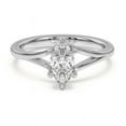 thumbnail image 1 of BEST Jewel 1.6 Ct Marquise Cut Moissanite Ring - 14K White Gold Plated Split Shank Rings for Women's - Anniversary Rings for Her - Graduation Gift for - Dazzling Moissanite Rings, 1 of 3