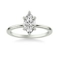 thumbnail image 1 of BEST Jewel 1.7 Ct Marquise Cut Moissanite Wedding Ring for Women - 14K White Gold Plated Engagement Ring - Elegant Solitaire Design - Jewelry Gift for Her - Diamond Wedding Jewelry, 1 of 3